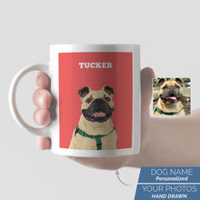 Load image into Gallery viewer, Custom Dog Portrait Mug
