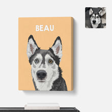 Load image into Gallery viewer, Custom Dog Portrait Canvas
