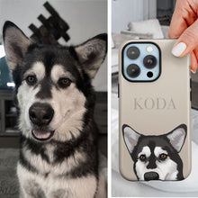 Load image into Gallery viewer, Custom Dog Peek Phone Case
