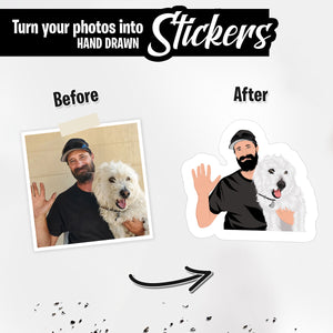 Custom Dog & Owner Stickers