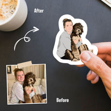 Load image into Gallery viewer, Custom Dog &amp; Owner Stickers
