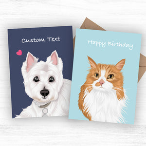 Custom Pet Greeting Cards
