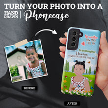 Load image into Gallery viewer, Turn Your Photo in to Custom Design Love My Granddaughter Phone Cases

