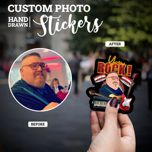 Create your own Custom Stickers for You Rock Musician