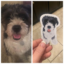 Load image into Gallery viewer, Custom Pet Portrait Stickers
