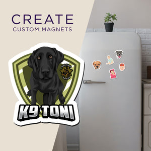 Custom K9 Badge Magnets