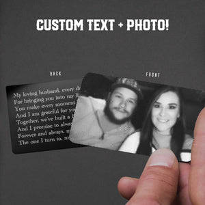 Personalized ENGRAVED Wallet Card