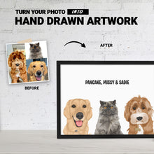 Load image into Gallery viewer, Custom Multiple Pet Portrait
