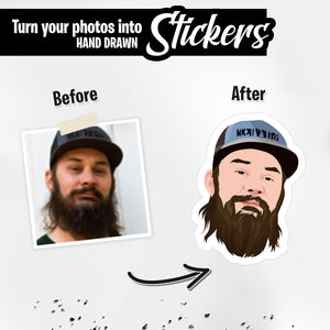 Custom Beard Stickers