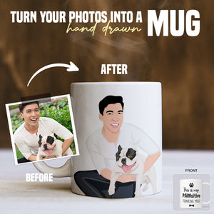 personalized dog and owner mug