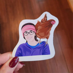 Custom Pet Chicken Stickers