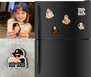 Turn Photos into Custom Drawn Magnets