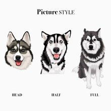 Load image into Gallery viewer, Custom Cartoon Pet Portraits - Digital | Printable Art
