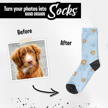 Load image into Gallery viewer, Custom Dog Face Socks
