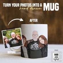 Load image into Gallery viewer, Dad the Man the Myth the Legend Mug Personalized
